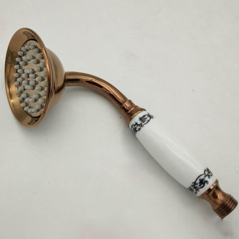 Kalsten | Traditional Handheld Shower Head with Hose Polished Brass Wall Mounted Shower Head