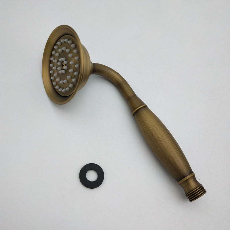 Kalsten | Traditional Handheld Shower Head with Hose Polished Brass Wall Mounted Shower Head