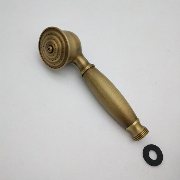 Kalsten | Traditional Handheld Shower Head with Hose Polished Brass Wall Mounted Shower Head
