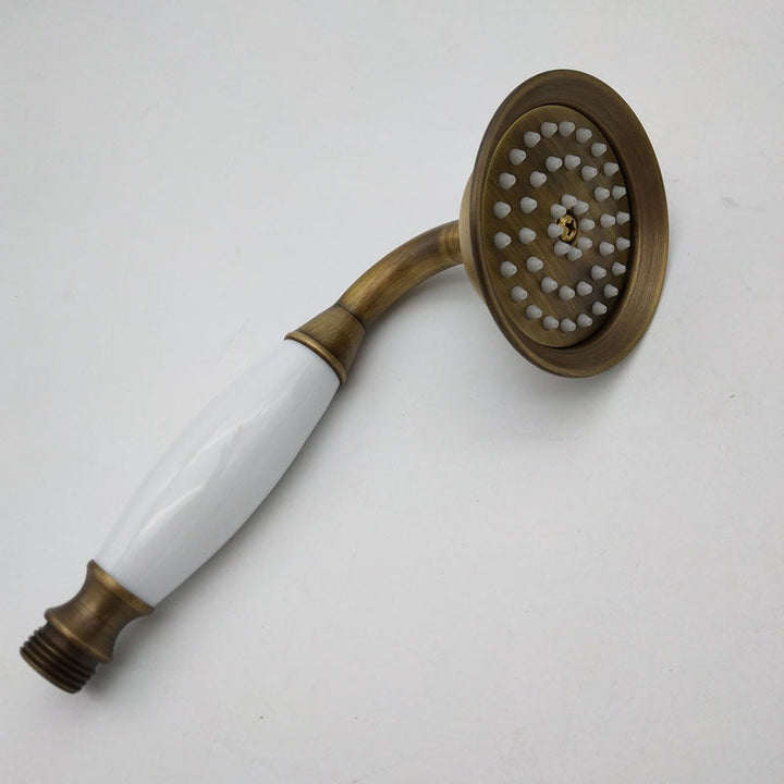 Kalsten | Traditional Handheld Shower Head with Hose Polished Brass Wall Mounted Shower Head