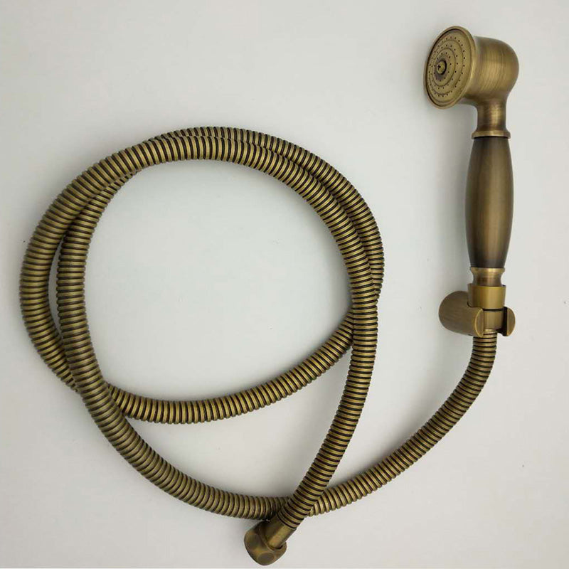 Kalsten | Traditional Handheld Shower Head with Hose Polished Brass Wall Mounted Shower Head