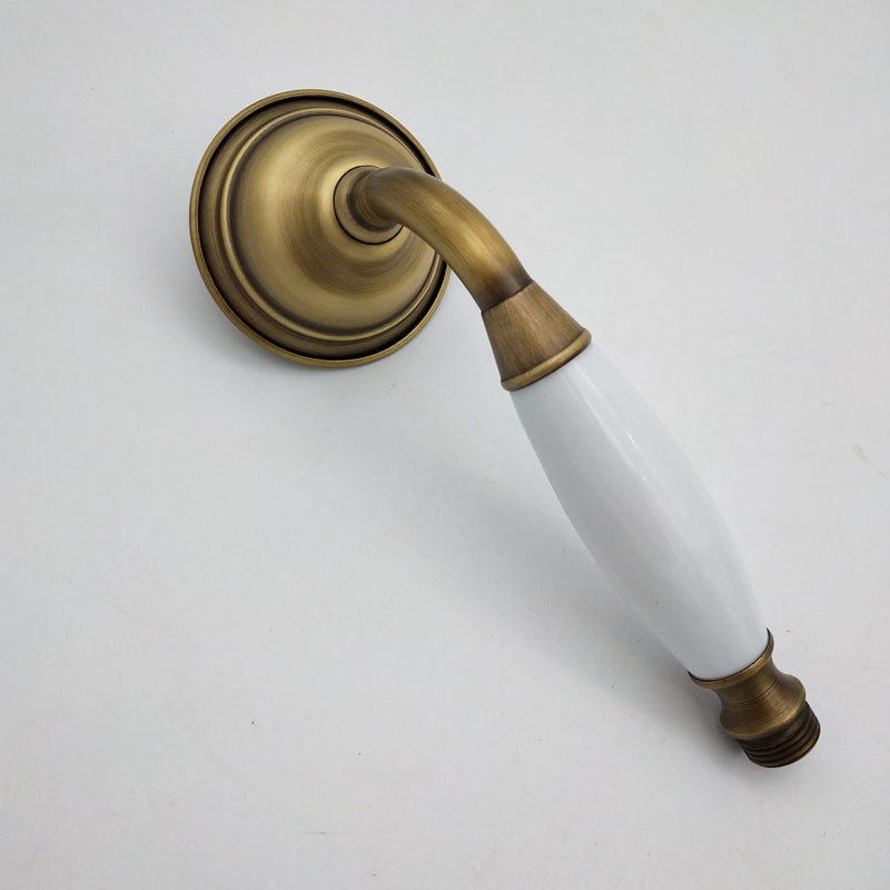 Kalsten | Traditional Handheld Shower Head with Hose Polished Brass Wall Mounted Shower Head