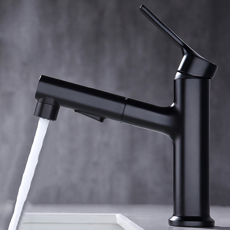 Kalsten | Round Vessel Sink Bathroom Faucet Simple Style Faucet with Brass Material
