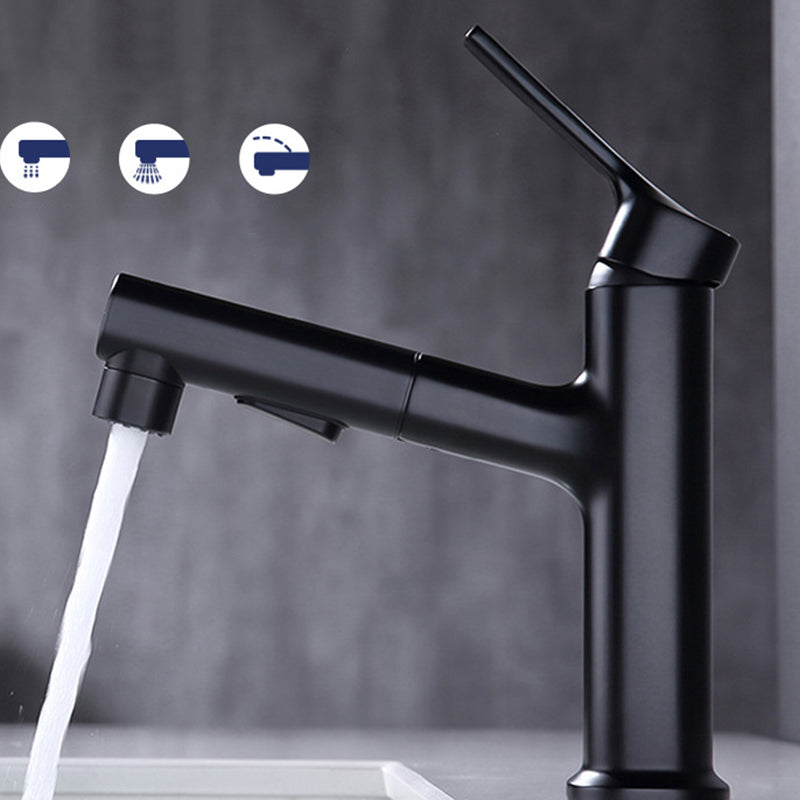 Kalsten | Round Vessel Sink Bathroom Faucet Simple Style Faucet with Brass Material