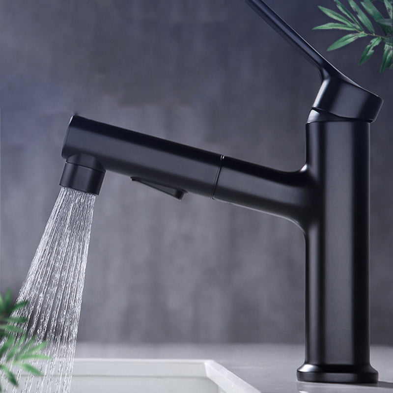 Kalsten | Round Vessel Sink Bathroom Faucet Simple Style Faucet with Brass Material