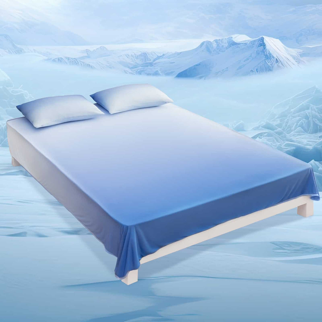 Q-Max > 0.5 Gradient Blue Cooling Blanket – Double-Sided, Breathable & Machine Washable | Kalsten
