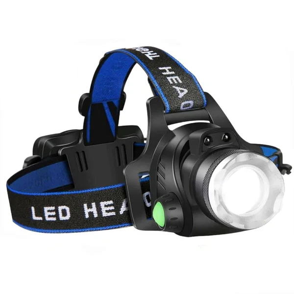 Kalsten | 300LM Rechargeable LED Headlamp Zoomable Torch Tactical Headlight Flashlight
