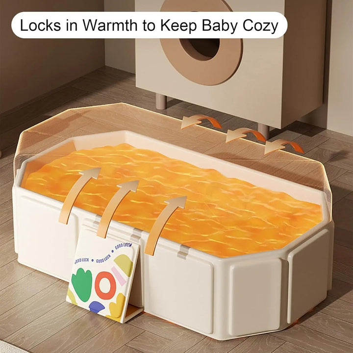 LullaBabe Portable Foldable Baby Bathtub — Enjoy Safe, Relaxed Baby Bathing Anywhere | Kalsten