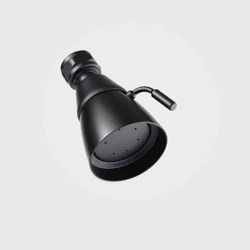 Kalsten | Round shower head made of stainless steel in silver wall-mounted shower head
