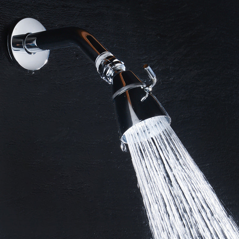 Kalsten | Round shower head made of stainless steel in silver wall-mounted shower head