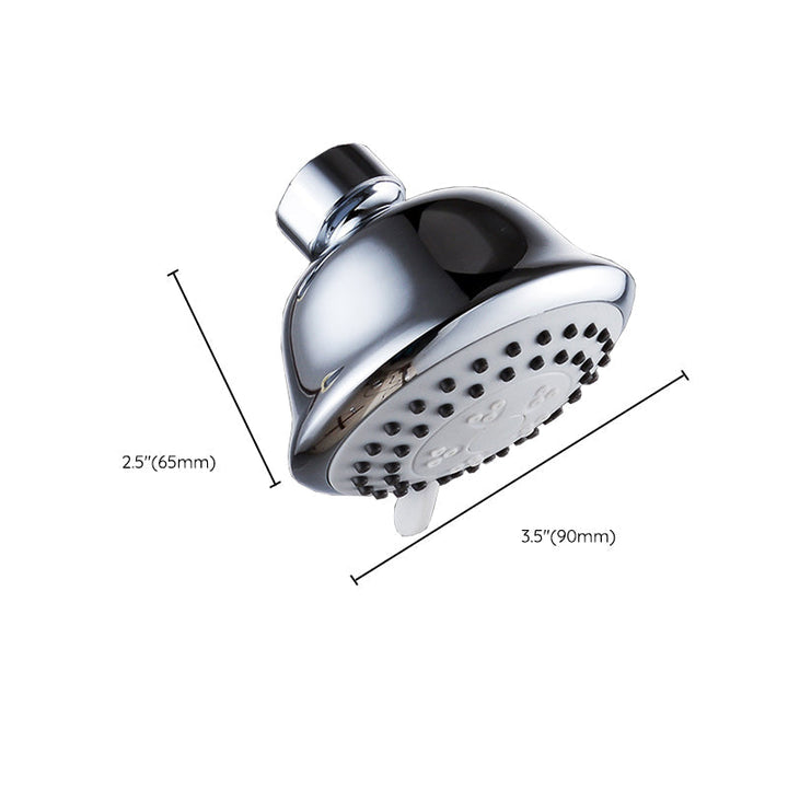 Kalsten | Round shower head made of stainless steel in silver wall-mounted shower head