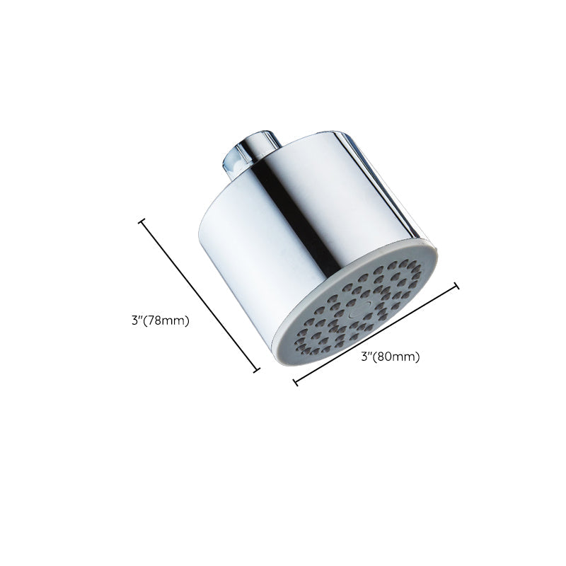 Kalsten | Round shower head made of stainless steel in silver wall-mounted shower head