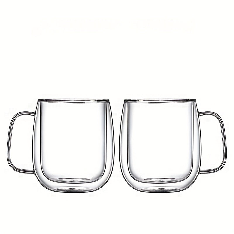 ThermoSip Double-Walled Glass Mug – Borosilicate Glass, Heat Resistant & Elegant | Kalsten