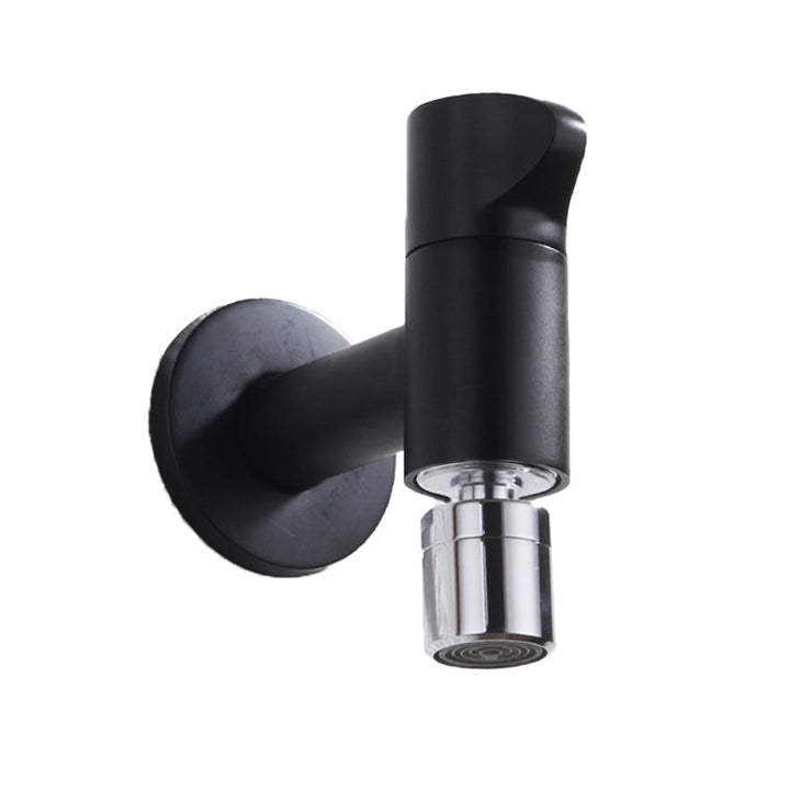 Kalsten | Contemporary Wall-Mounted Bathroom Faucet Knob Handle Solid Brass Round Faucet