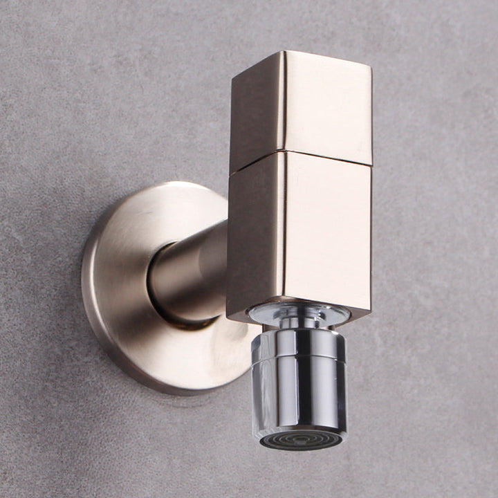 Kalsten | Contemporary Wall-Mounted Bathroom Faucet Knob Handle Solid Brass Round Faucet