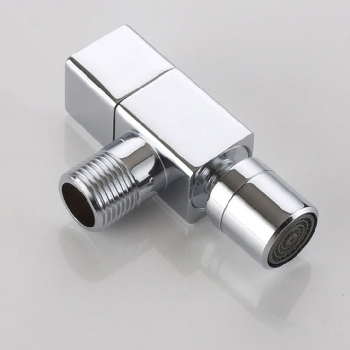 Kalsten | Contemporary Wall-Mounted Bathroom Faucet Knob Handle Solid Brass Round Faucet