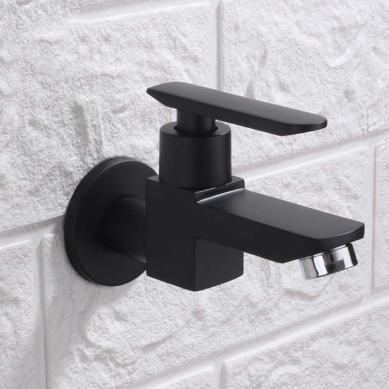 Kalsten | Contemporary Wall-Mounted Bathroom Faucet Lever Handles Solid Brass Faucet