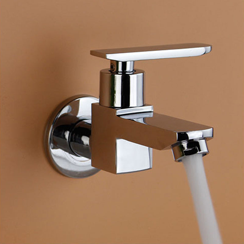 Kalsten | Contemporary Wall-Mounted Bathroom Faucet Lever Handles Solid Brass Faucet