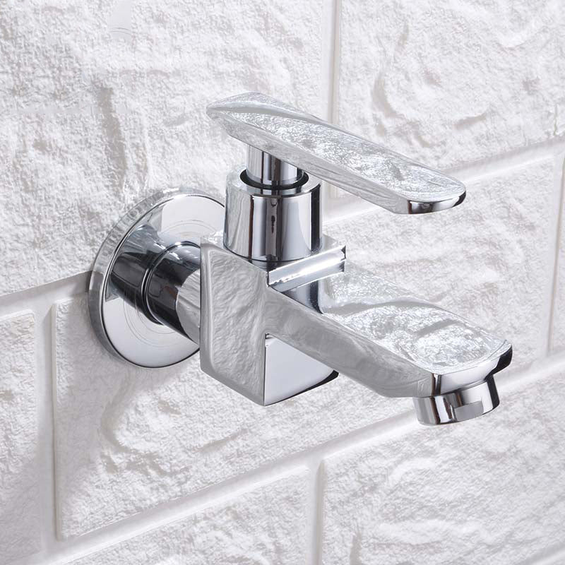 Kalsten | Contemporary Wall-Mounted Bathroom Faucet Lever Handles Solid Brass Faucet