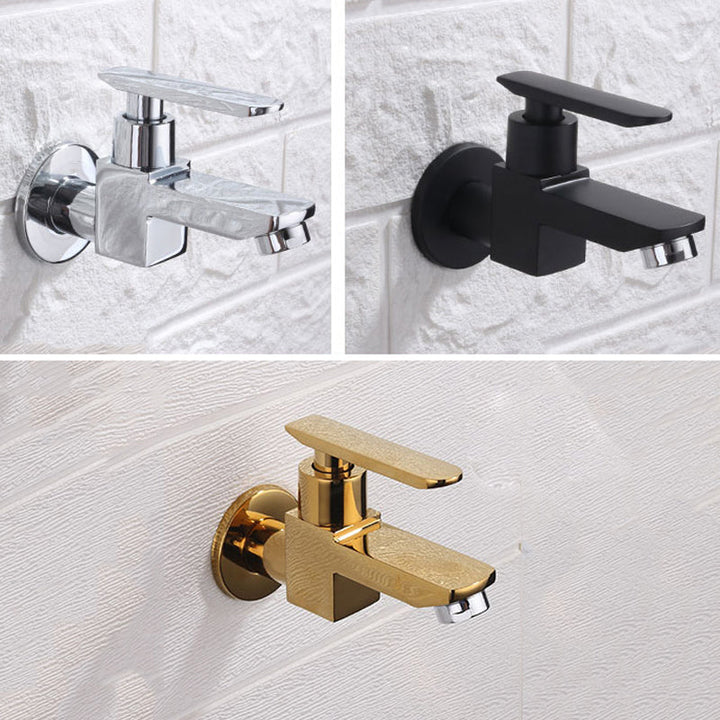 Kalsten | Contemporary Wall-Mounted Bathroom Faucet Lever Handles Solid Brass Faucet