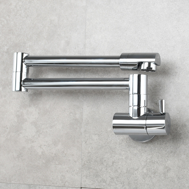 Kalsten | Modern Pull-down Faucet Single Handle Wall Mounted Pot Filler Low Profile 1-Hole Filler