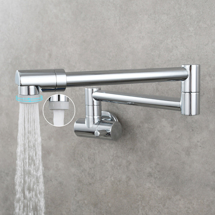 Kalsten | Modern Pull-down Faucet Single Handle Wall Mounted Pot Filler Low Profile 1-Hole Filler