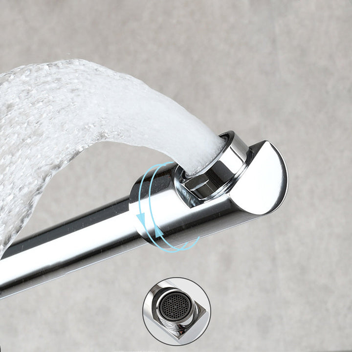 Kalsten | Modern Pull-down Faucet Single Handle Wall Mounted Pot Filler Low Profile 1-Hole Filler