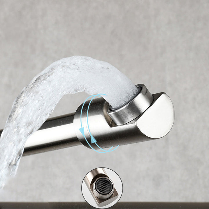 Kalsten | Modern Pull-down Faucet Single Handle Wall Mounted Pot Filler Low Profile 1-Hole Filler