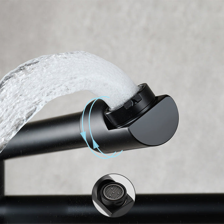 Kalsten | Modern Pull-down Faucet Single Handle Wall Mounted Pot Filler Low Profile 1-Hole Filler