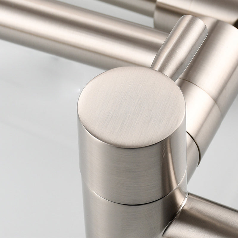 Kalsten | Modern Pull-down Faucet Single Handle Wall Mounted Pot Filler Low Profile 1-Hole Filler