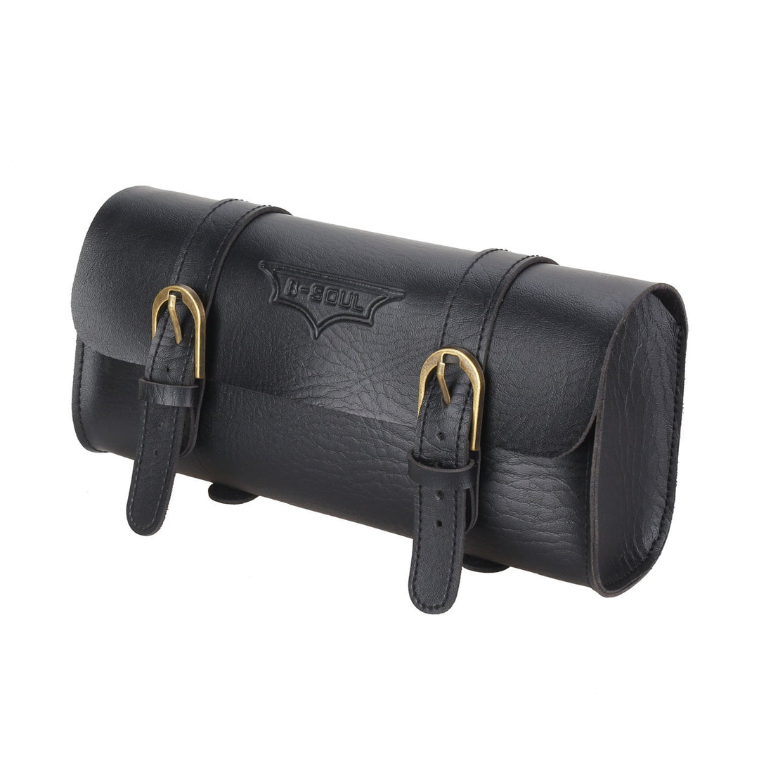 Vintage Leather Tool Roll Bike Handlebar Bag Kalsten