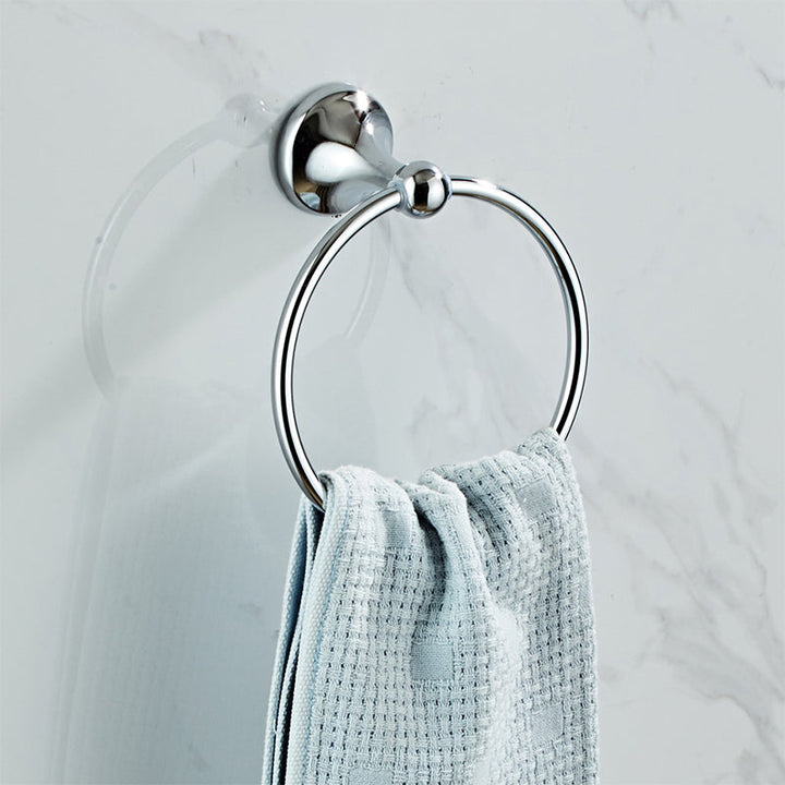 Kalsten | Metal Bathroom Set Traditional Style Chrome Bathroom Accessories Set