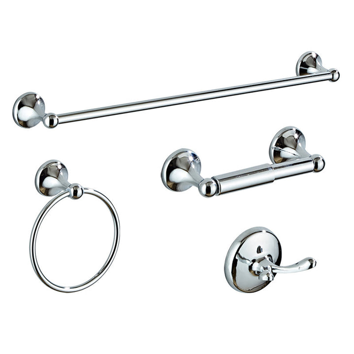Kalsten | Metal Bathroom Set Traditional Style Chrome Bathroom Accessories Set