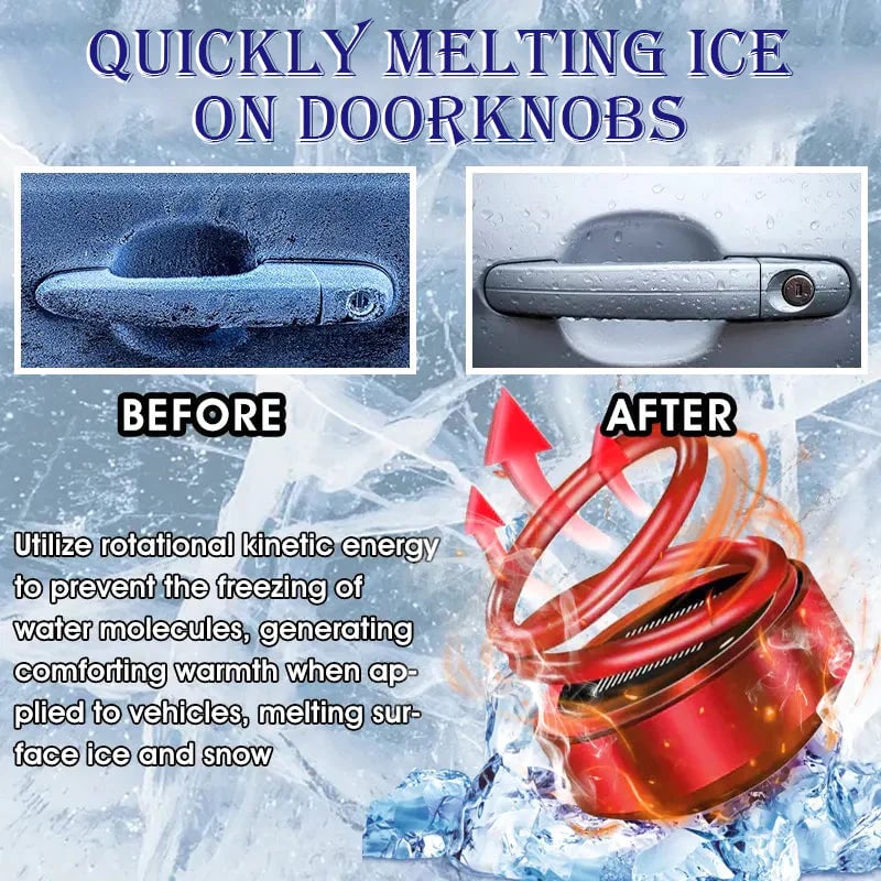 Kalsten | Portable Car Heater | Solar Rechargeable De-Icer | Fast Defrost Device for Cars & Homes