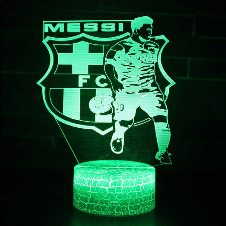 Led Small Night Lamp Football Player Colorful Touch Ambience Light | Kalsten