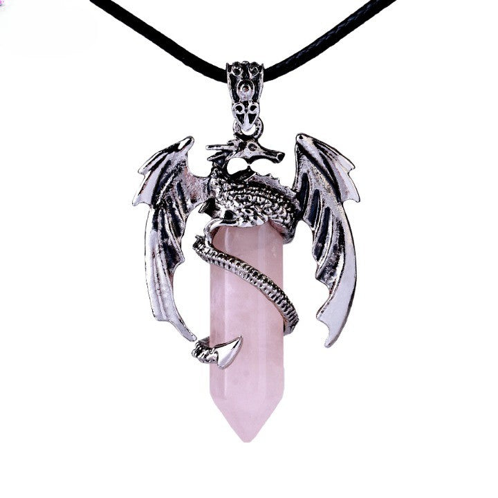 Kalsten | Bohemian Style Natural Mystic Gemstone Dragon Necklace
