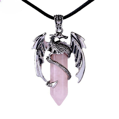 BowLift | Bohemian Style Natural Mystic Gemstone Dragon Necklace