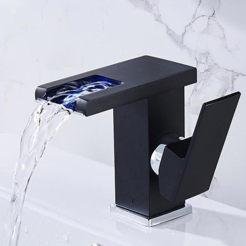 Modern Brass Faucet – LED Waterfall Mixer Valve