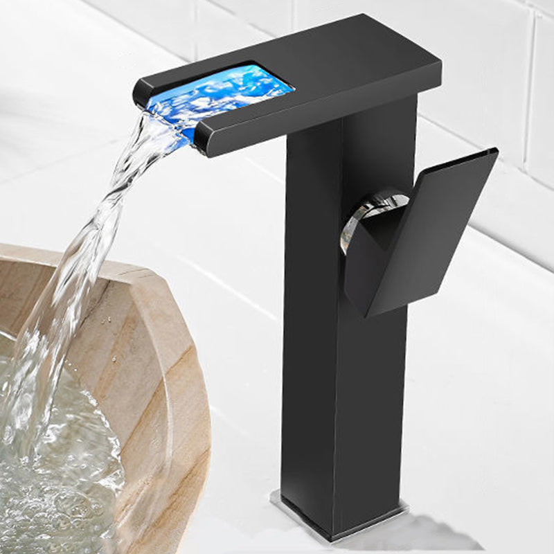 Modern Brass Faucet – LED Waterfall Mixer Valve
