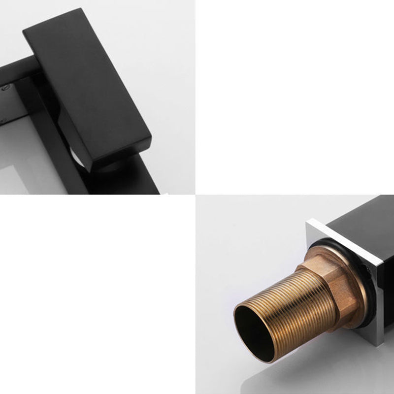 Modern Brass Faucet – LED Waterfall Mixer Valve