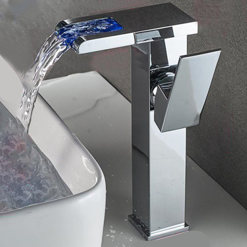 Modern Brass Faucet – LED Waterfall Mixer Valve