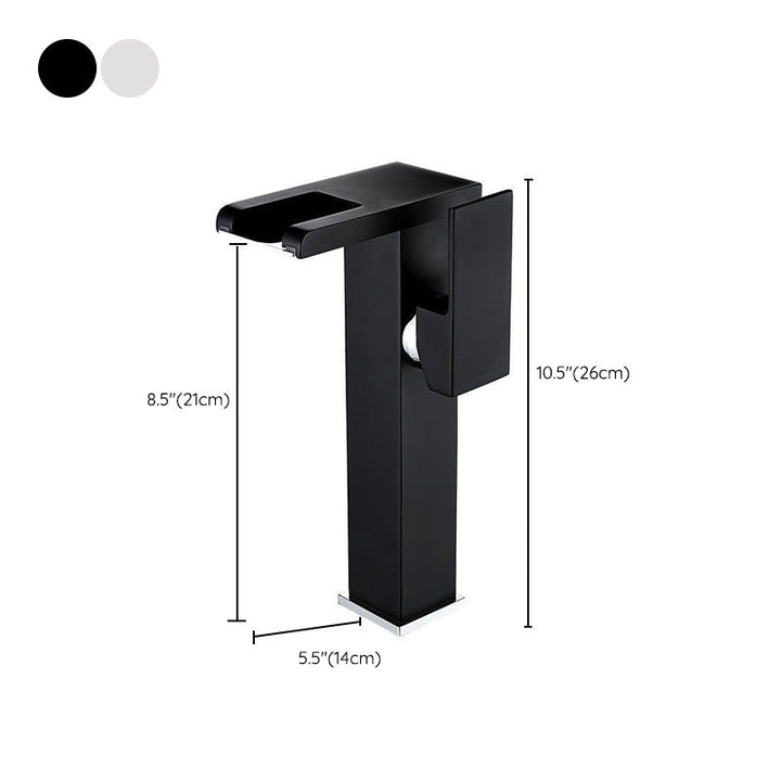 Modern Brass Faucet – LED Waterfall Mixer Valve