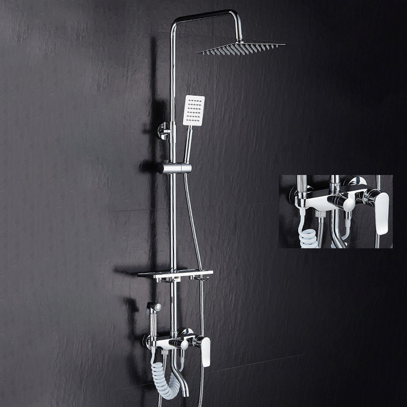 Kalsten | Modern adjustable water flow shower faucet shower arm shower system on the wall