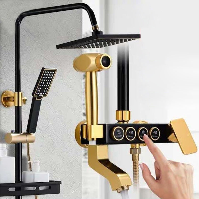 Kalsten | Modern adjustable water flow shower faucet shower arm shower system on the wall