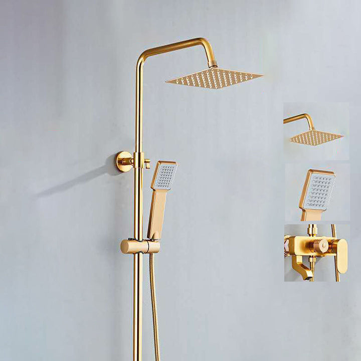 Kalsten | Modern adjustable water flow shower faucet shower arm shower system on the wall
