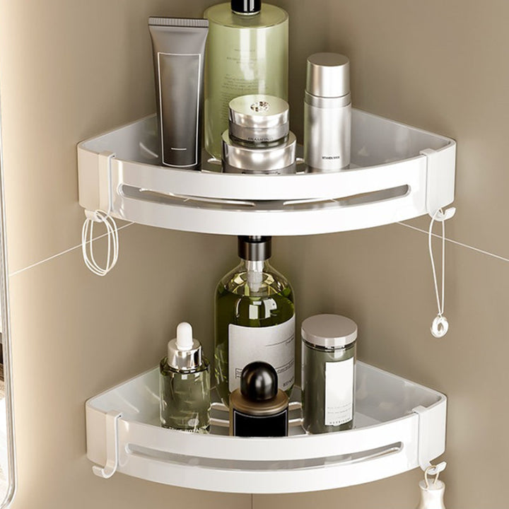 Kalsten | Modern Bathroom Hardware Set Towel Bar White Bath Shelf Bathroom Hardware Set