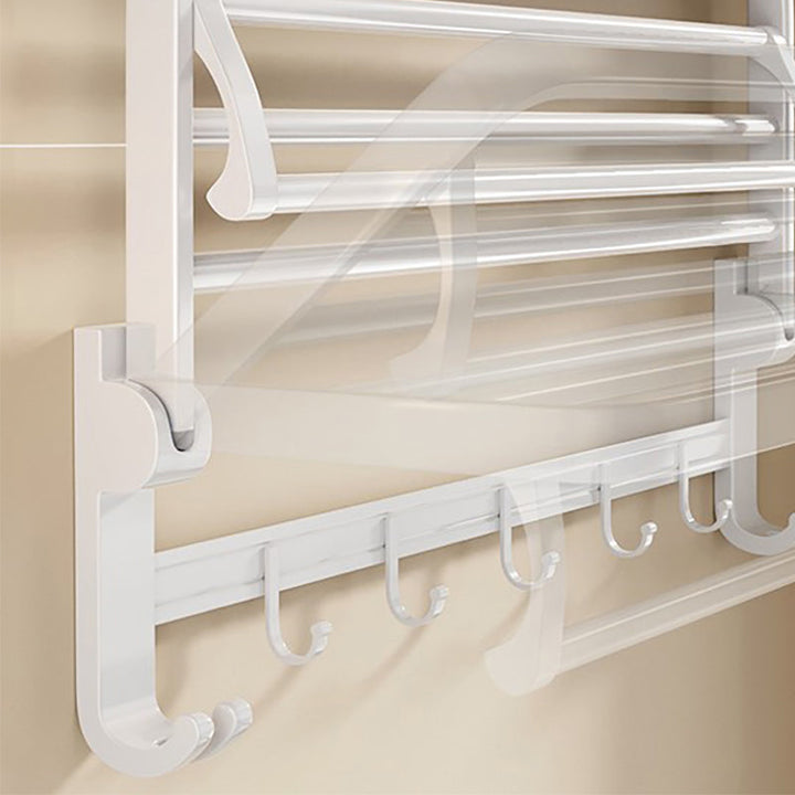 Kalsten | Modern Bathroom Hardware Set Towel Bar White Bath Shelf Bathroom Hardware Set