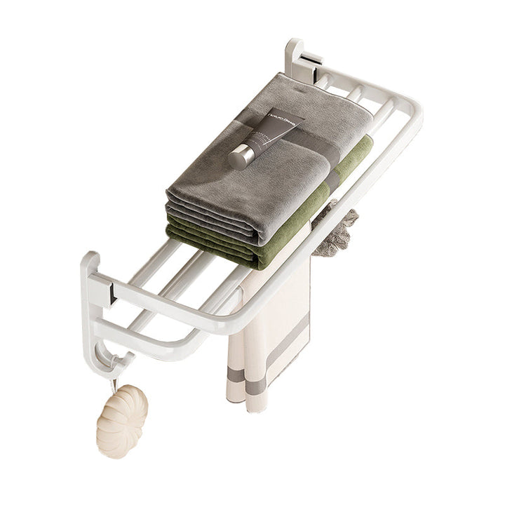 Kalsten | Modern Bathroom Hardware Set Towel Bar White Bath Shelf Bathroom Hardware Set