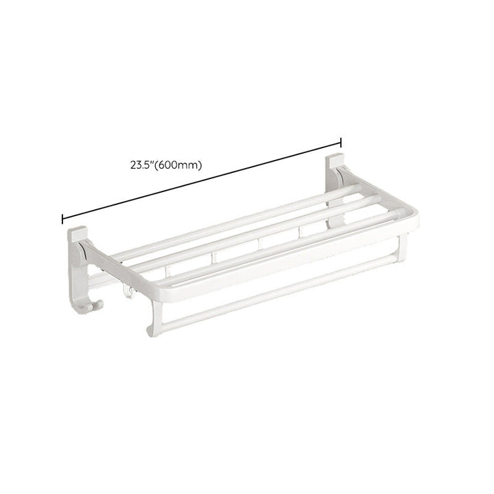 Kalsten | Modern Bathroom Hardware Set Towel Bar White Bath Shelf Bathroom Hardware Set