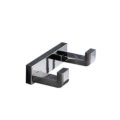 BowLift | Polished Chrome Modern Bathroom Accessory Set made of Stainless Steel Towel Holder/Soap Dish